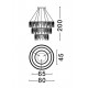 Люстра Nova Luce 9186971 Stellar, 72 Вт, 5866 лм, 3000К