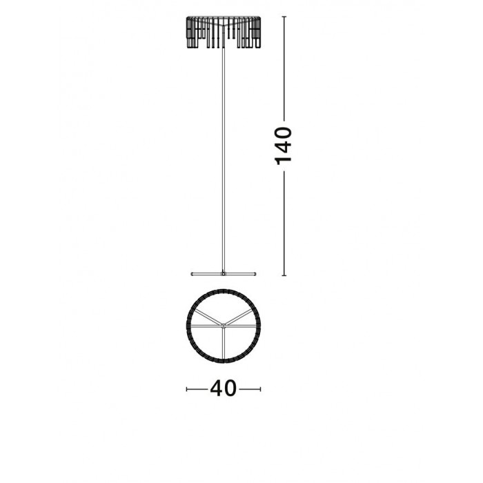 Торшер Nova Luce 9186982 Stellar, 17 Вт, 1258 лм, 3000К