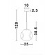 Подвесной светильник Nova Luce 9190403 Lava