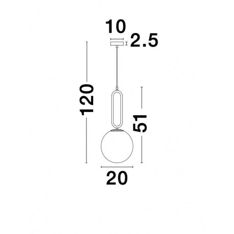 Подвесной светильник Nova Luce 9191202 Grus