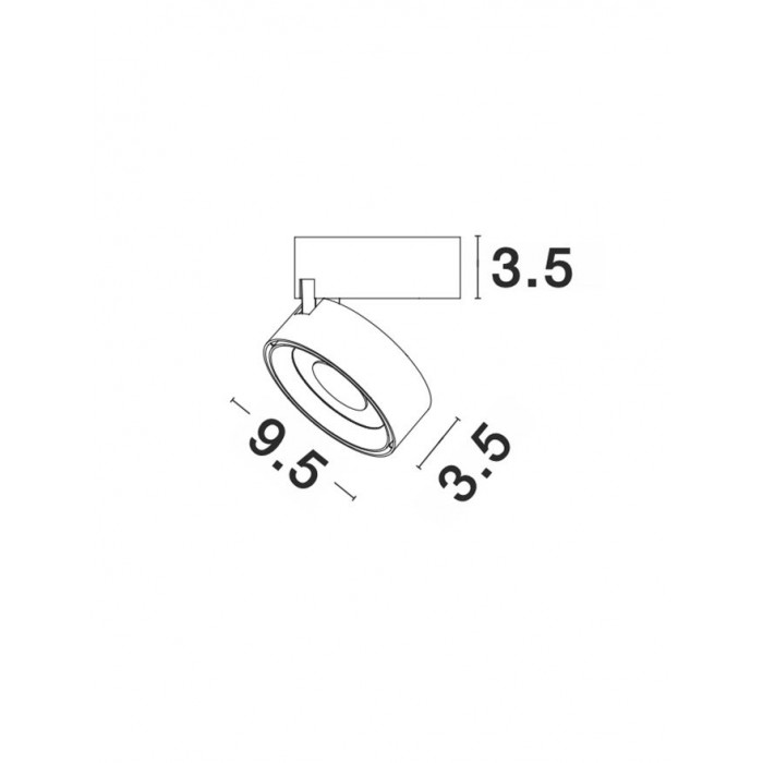 Точечный светильник Nova Luce 92002 Universal, 20 Вт, 1450 лм, 3000K