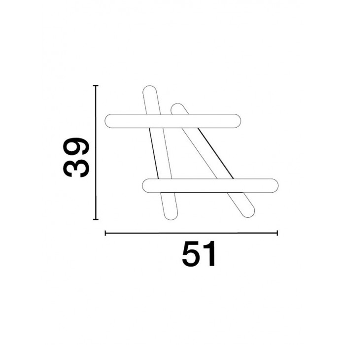 Люстра - Nova Luce 9210920 Willow, 40 Вт, 3000K