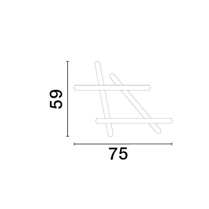 Люстра - Nova Luce 9210925 Willow, 60 Вт, 3000K