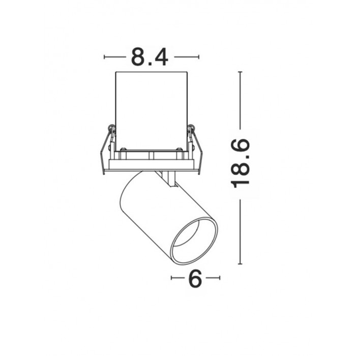 Точковий світильник Nova Luce 9232130 Pin, 12 Вт, 720 лм, 3000K