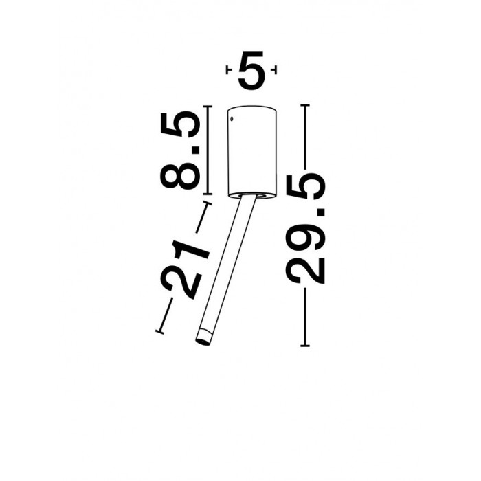 Точечный светильник Nova Luce 9232139 Ornos, 4 Вт, 177 лм, 3000К