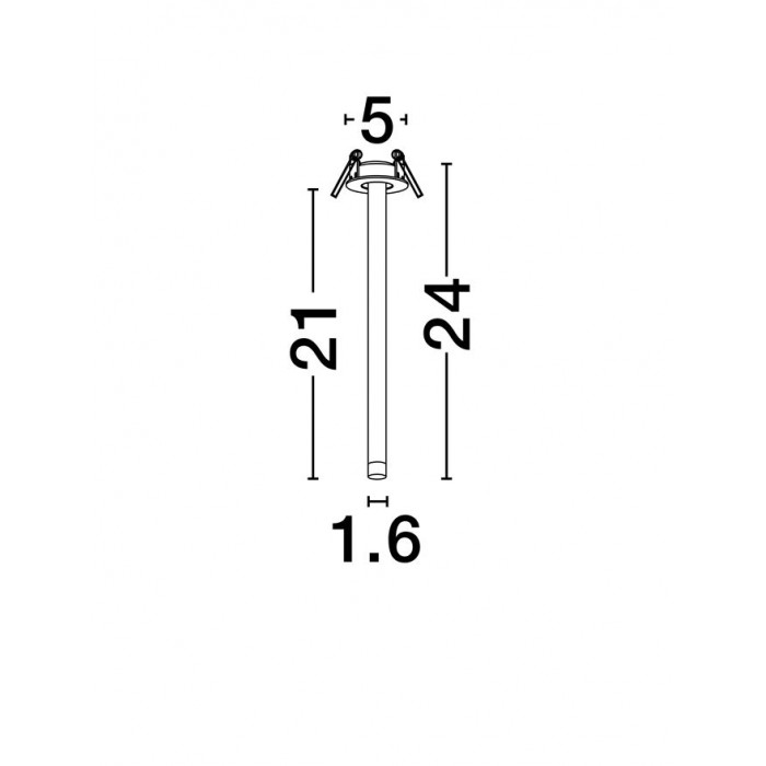 Точковий світильник Nova Luce 9232144 Stilvi, 4 Вт, 177 лм, 3000К