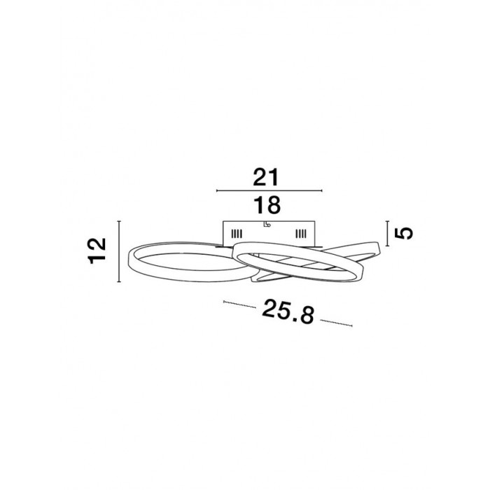 Люстра - Nova Luce 9248112 Elize, 28 Вт, 3438 лм, 3000K