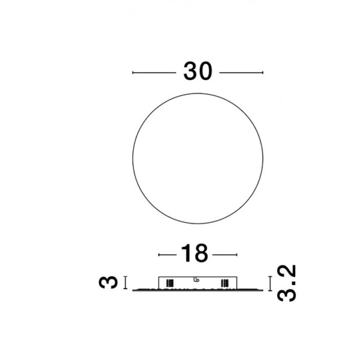 Настенный светильник Nova Luce 9248151 Cyrcle, 22.5 Вт, 2300 лм, 3000K