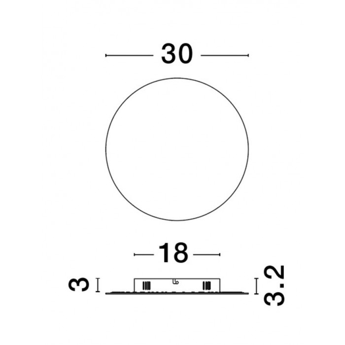 Настенный светильник Nova Luce 9248153 Cyrcle, 22.5 Вт, 2300 лм, 3000K