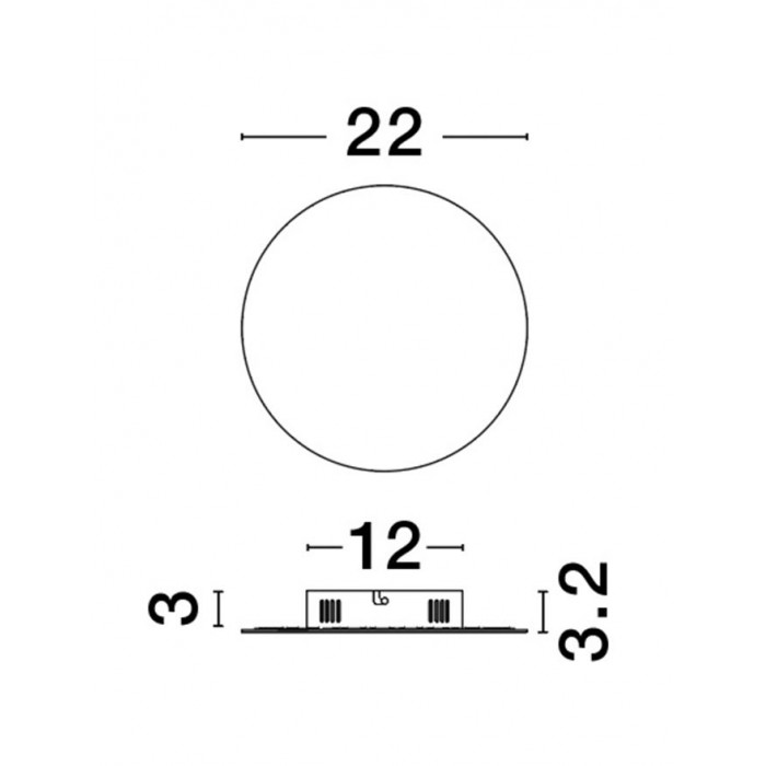 Настенный светильник Nova Luce 9248154 Cyrcle, 12 Вт, 1300 лм, 3000K