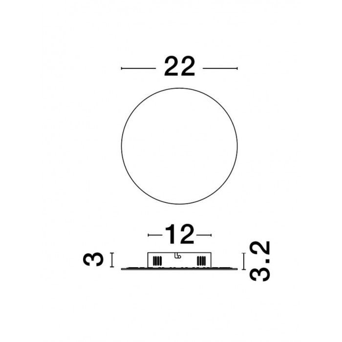 Настенный светильник Nova Luce 9248156 Cyrcle, 12 Вт, 1300 лм, 3000K