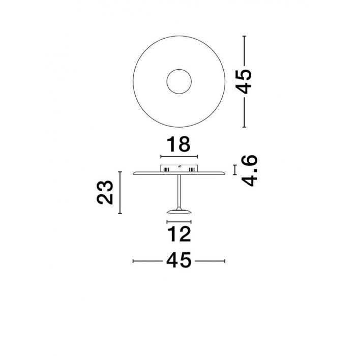 Люстра - Nova Luce 9248180 Nima, 15 Вт, 984 лм, 3000К