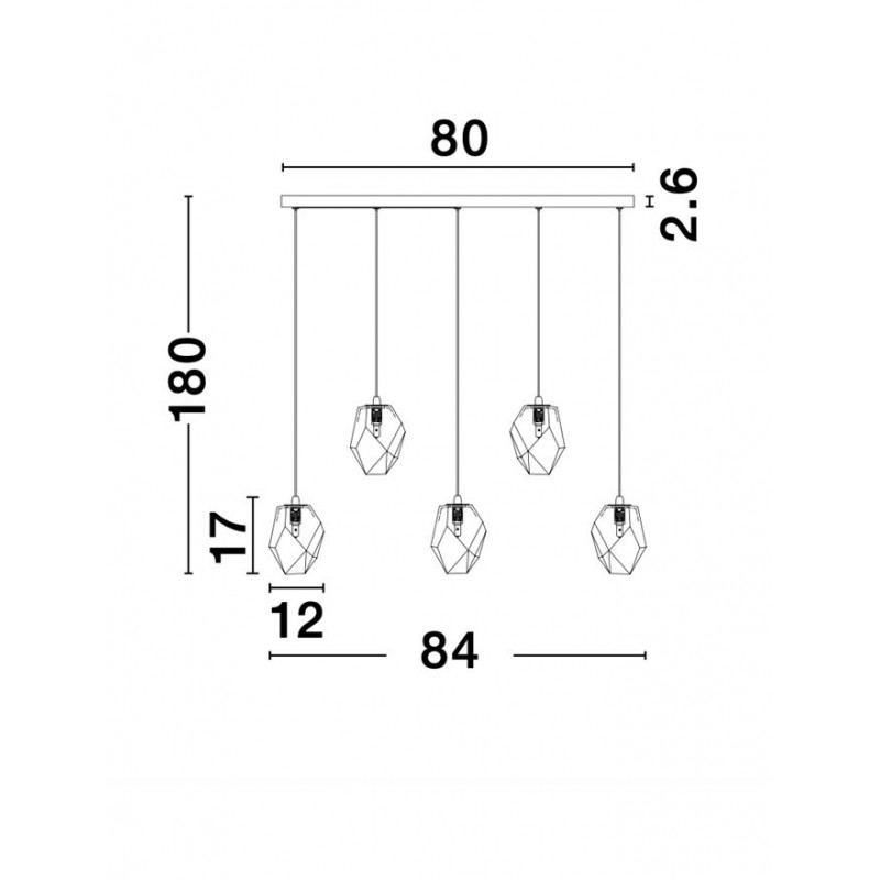 Подвесной светильник Nova Luce 9260235 Ice