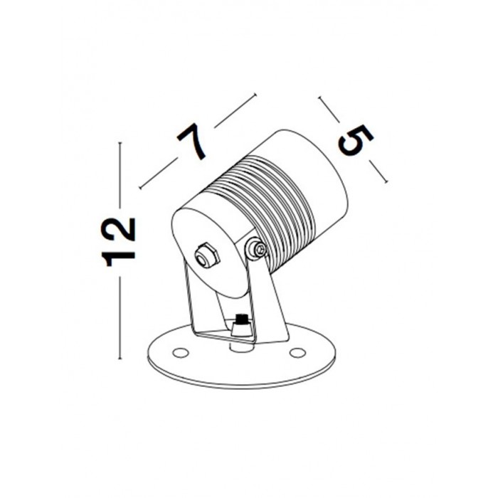 Спот - Nova Luce 9271431 Fend, 5 Вт, 378 лм, 3000K