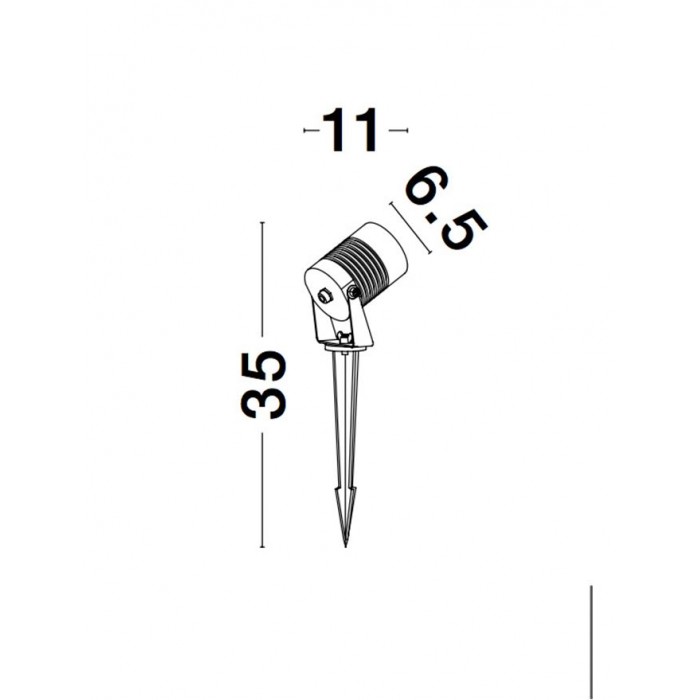 Спот - Nova Luce 9271492 Stake, 10 Вт, 742 лм, 3000K