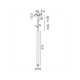 Светильник LTX PICO_LINE TUB XS P 300, D18mm, H310mm, LED 3W, 3000K, ON/OFF, 24V, черный (16.0230.3.930.BK)