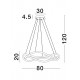 Люстра Nova Luce 9348103 Jinal, 55 Вт, 3300 лм, 3000K