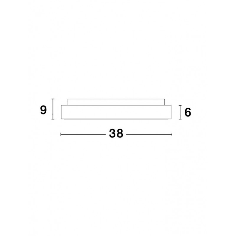 Потолочный светильник Nova Luce 9353830 Rando Thin, 30 Вт, 1950 лм, 3000K