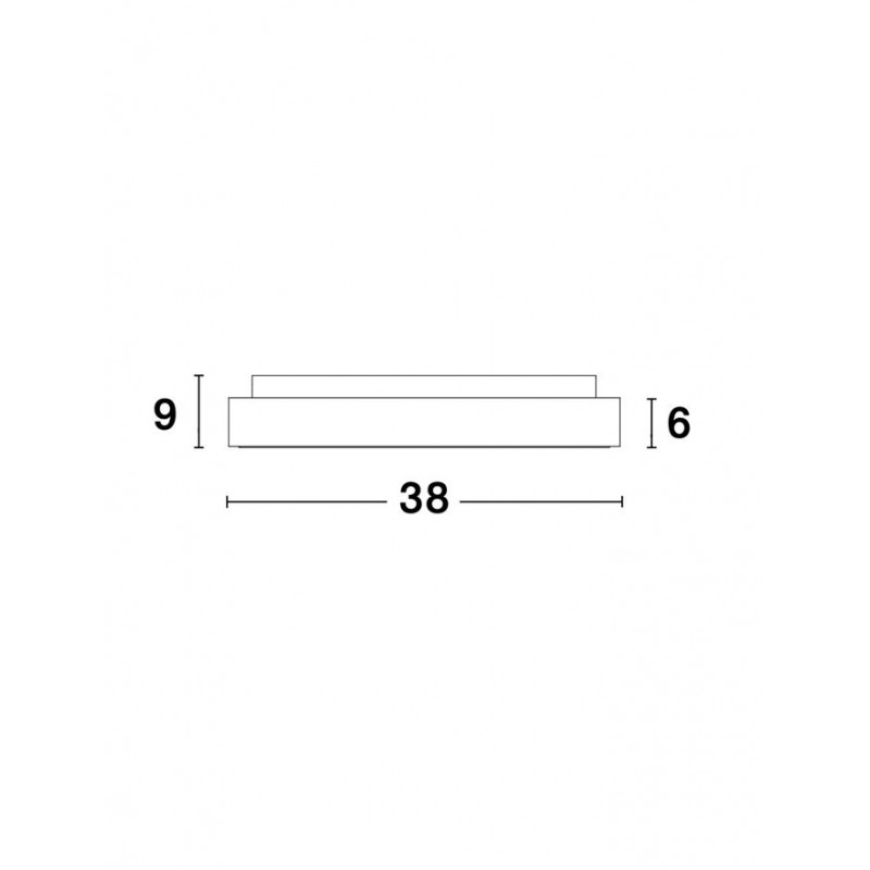 Потолочный светильник Nova Luce 9353831 Rando Thin, 30 Вт, 1950 лм, 3000K