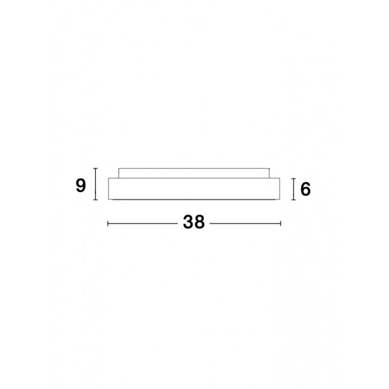 Потолочный светильник Nova Luce 9353834 Rando Thin, 30 Вт, 1950 лм, 3000K