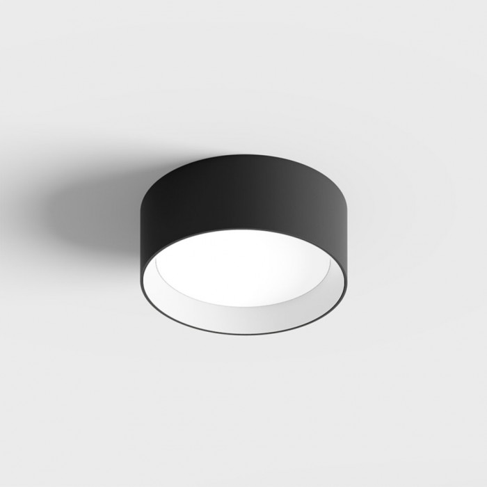 Світильник стельовий накладний LTX PRISMA L, D199mm, H80mm, LED 16W, 3000К, чорний/білий (02.1980.16.930.BK/WH)