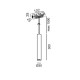 Світильник підвісний LTX IN_RING TUB S P 300, D30mm, H300mm, LED 7W, 50?, 4000K, чорний (09.0331.8.940.BK)
