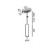 Світильник підвісний LTX IN_RING TUB S P 200, D30mm, H200mm, LED 7W, 50?, 4000K, чорний (09.0320.8.940.BK)