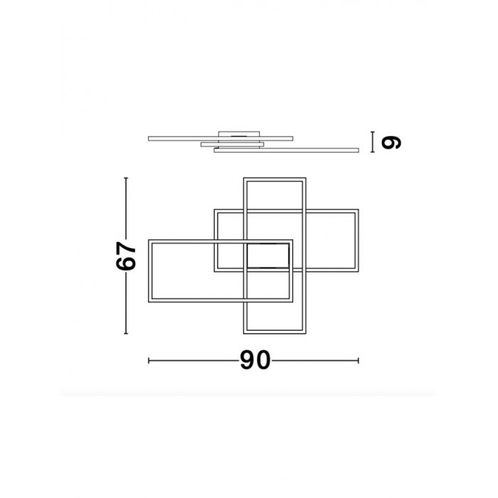 Люстра - Nova Luce 9508431 Bilbao, 55 Вт, 3550 лм, 3000K