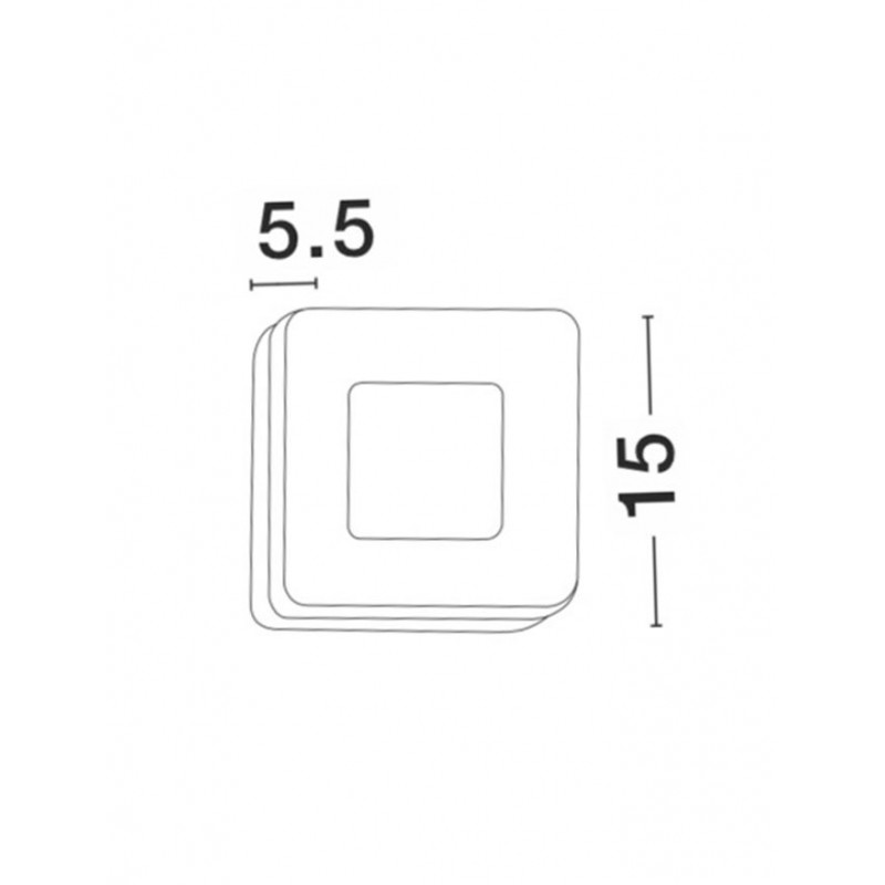 Настенный светильник Nova Luce 9529720 Tune, 9 Вт, 620 лм, 3000K
