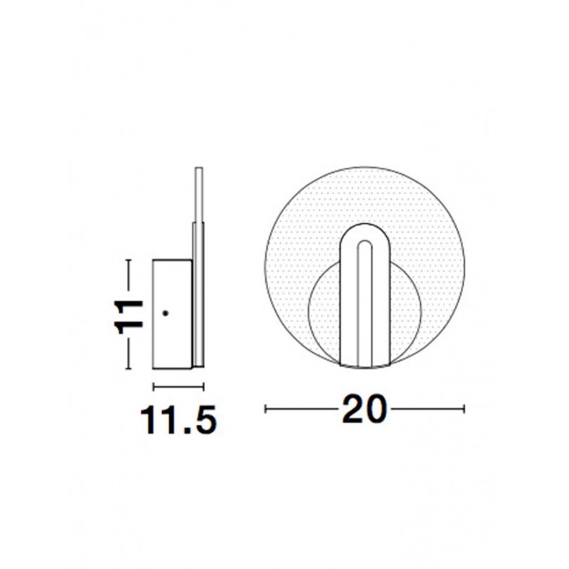 Бра - Nova Luce 9545401 Genti, 7 Вт, 596 лм, 3000K