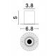 Точечный светильник Nova Luce 9570001 Uho, 3 Вт, 214 лм, 3000К