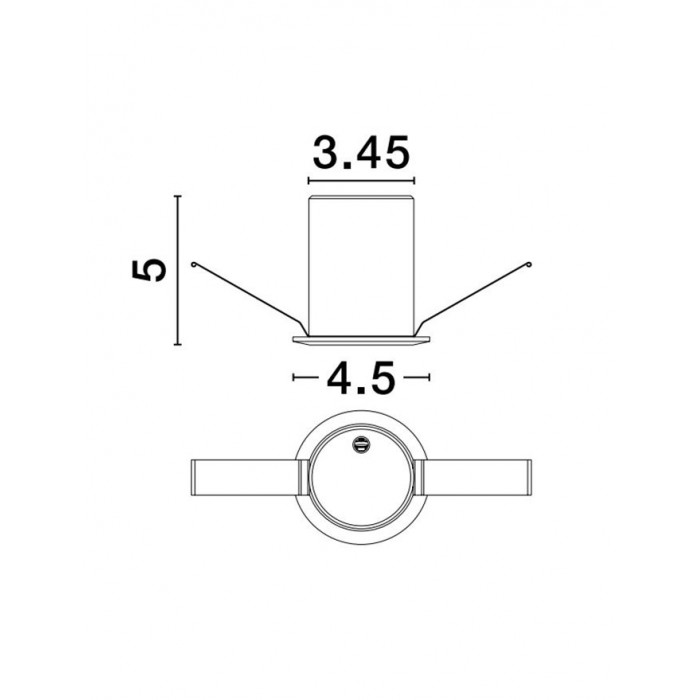 Точечный светильник Nova Luce 9570004 Uho, 3 Вт, 214 лм, 3000К