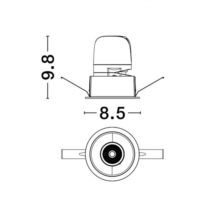 Точечный светильник Nova Luce 9570005 Homer, 10 Вт, 640 лм, 3000К