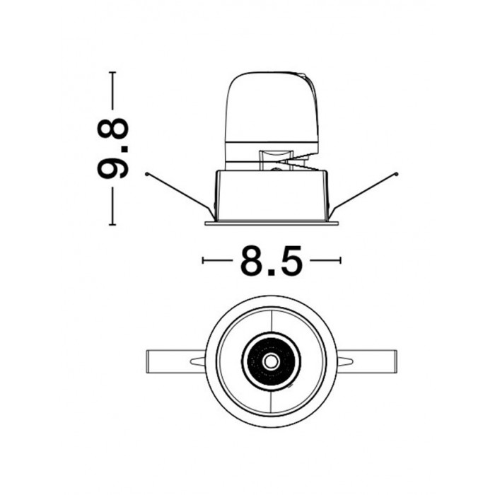 Точечный светильник Nova Luce 9570007 Homer, 15 Вт, 754 лм, 3000К