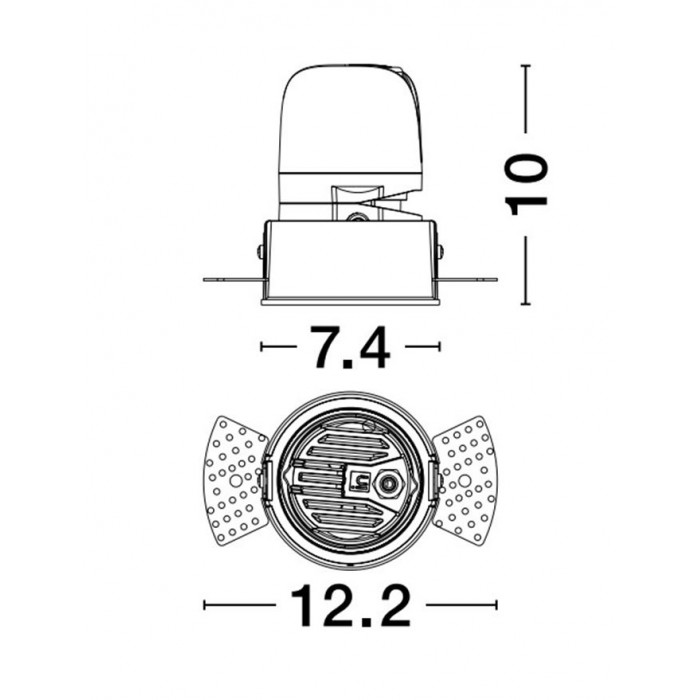Точечный светильник Nova Luce 9570009 Homer, 10 Вт, 640 лм, 3000К