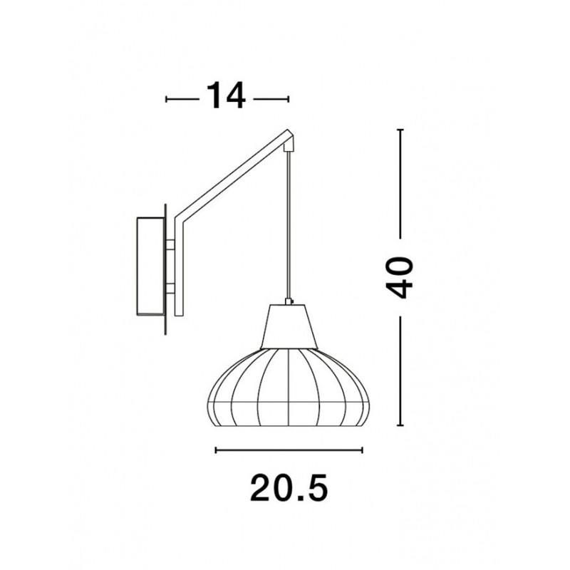 Бра - Nova Luce 9586530 Fado
