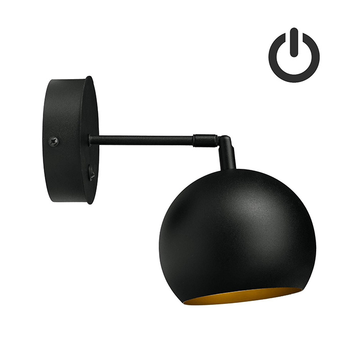 Бра - Atmolight 1313814 Bowl W150-BT Black/Gold