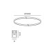 Підвісний радіальний трек AIR_TRACK RING, D1800mm, W9mm, H14.8mm, чорний (15.C180.BK)