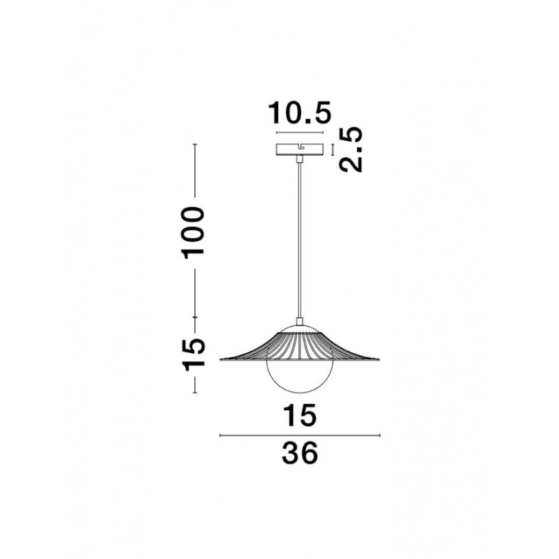 Підвісний світильник Nova Luce 9620127 Fly