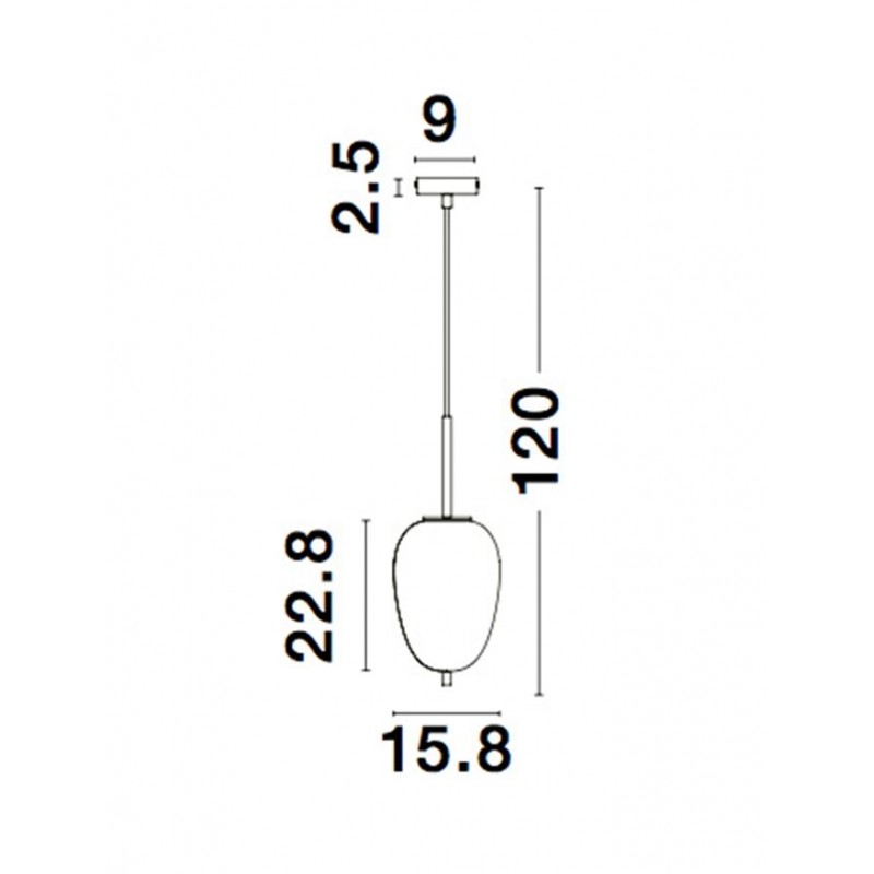 Підвісний світильник Nova Luce 9624076 Lato