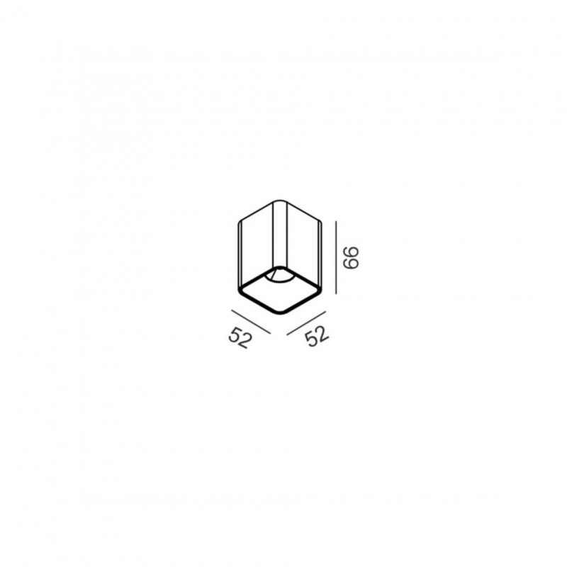 Потолочный светильник накладной LTX GHOST, D52mm, H66mm, LED 8W, 3000К, sahara beige (02.0652.8.930.SB)