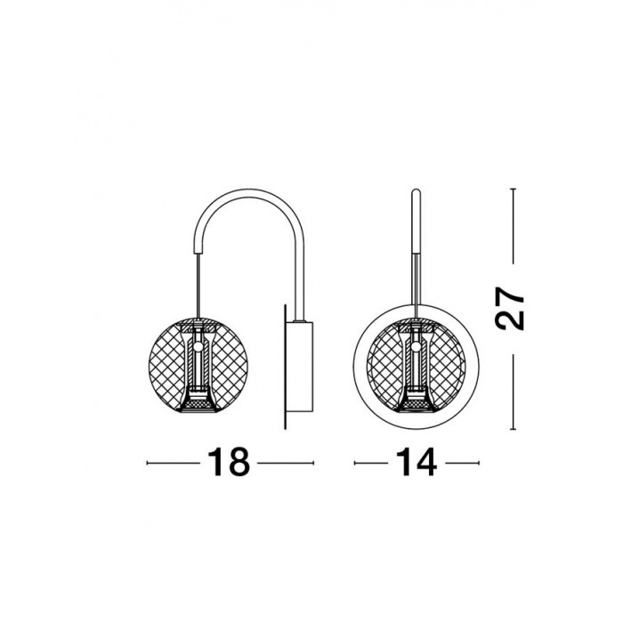 Бра Nova Luce 9695100 Brillante, 4.2 Вт, 3200K Бра Nova Luce 9695100 Brillante, 4.2 Вт, 3200K