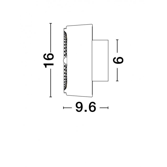 Бра - Nova Luce 9695282 Keros, 6 Вт, 466 лм, 3000К