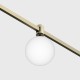 Светильник прожекторного типа LTX AIR_SFERA, D100mm, LED 4W, 3000K, DIM: DALI, 0-10V, отопление/латунь (15.1001.4.930.BR)