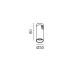 Светильник прожекторного типа LTX AIR_TUB S, D30mm, H80mm, LED 4W, 3000K, DIM: DALI, 0-10V, черный (15.0308.4.930.BK)