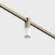 Светильник прожекторного типа LTX AIR_TUB MAT, D30mm, H107mm, LED 4W, 3000K, DIM: DALI, 0-10V, отопление/латунь (15.0301.4.930.BR)