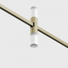 Светильник прожекторного типа LTX AIR_TUB 2MAT, D30mm, H179mm, LED 2x4W, 3000K, DIM: DALI, 0-10V, отопление/латунь (15.0302.8.930.BR)