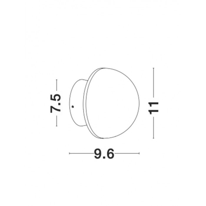Настенный светильник Nova Luce 9831051 Neptune, 6 Вт, 160 лм, 3000K