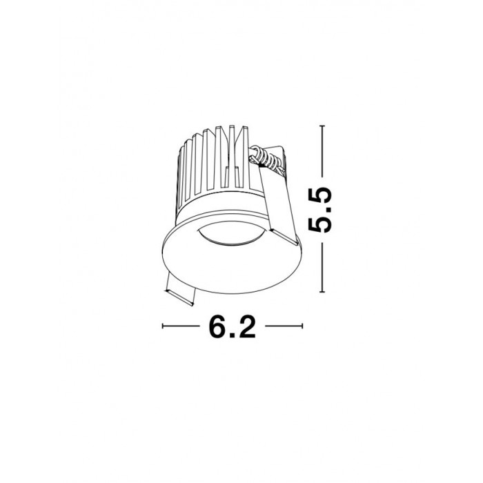 Точковий світильник Nova Luce 9844012 Petit, 9 Вт, 540 лм, 3000K
