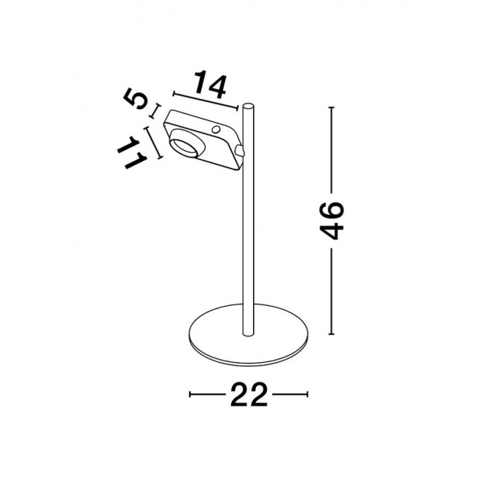 Настільна лампа Nova Luce 9870033 Kedros, 9 Вт, 717 лм, 3000К